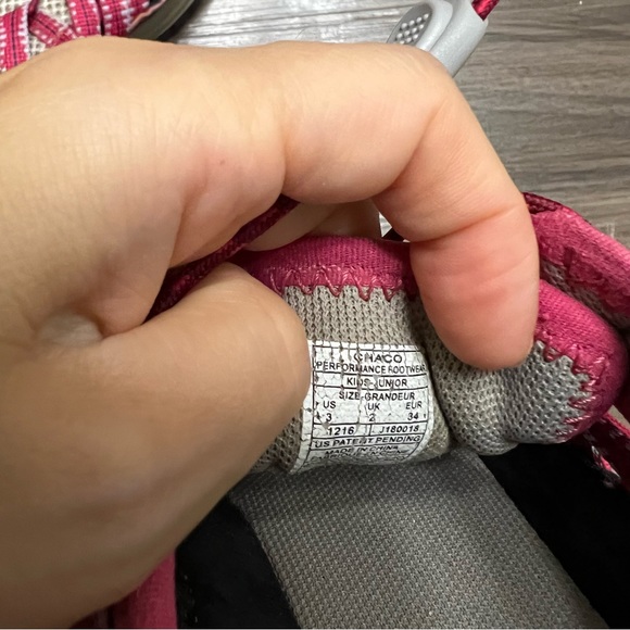 Chaco big Girls Size 3 Hiking Shoes water shoes - Picture 7 of 7